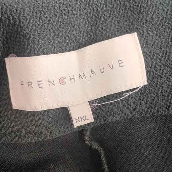 Frenchmauve Dark Green Open Front Knit Blazer - Picture 5 of 7